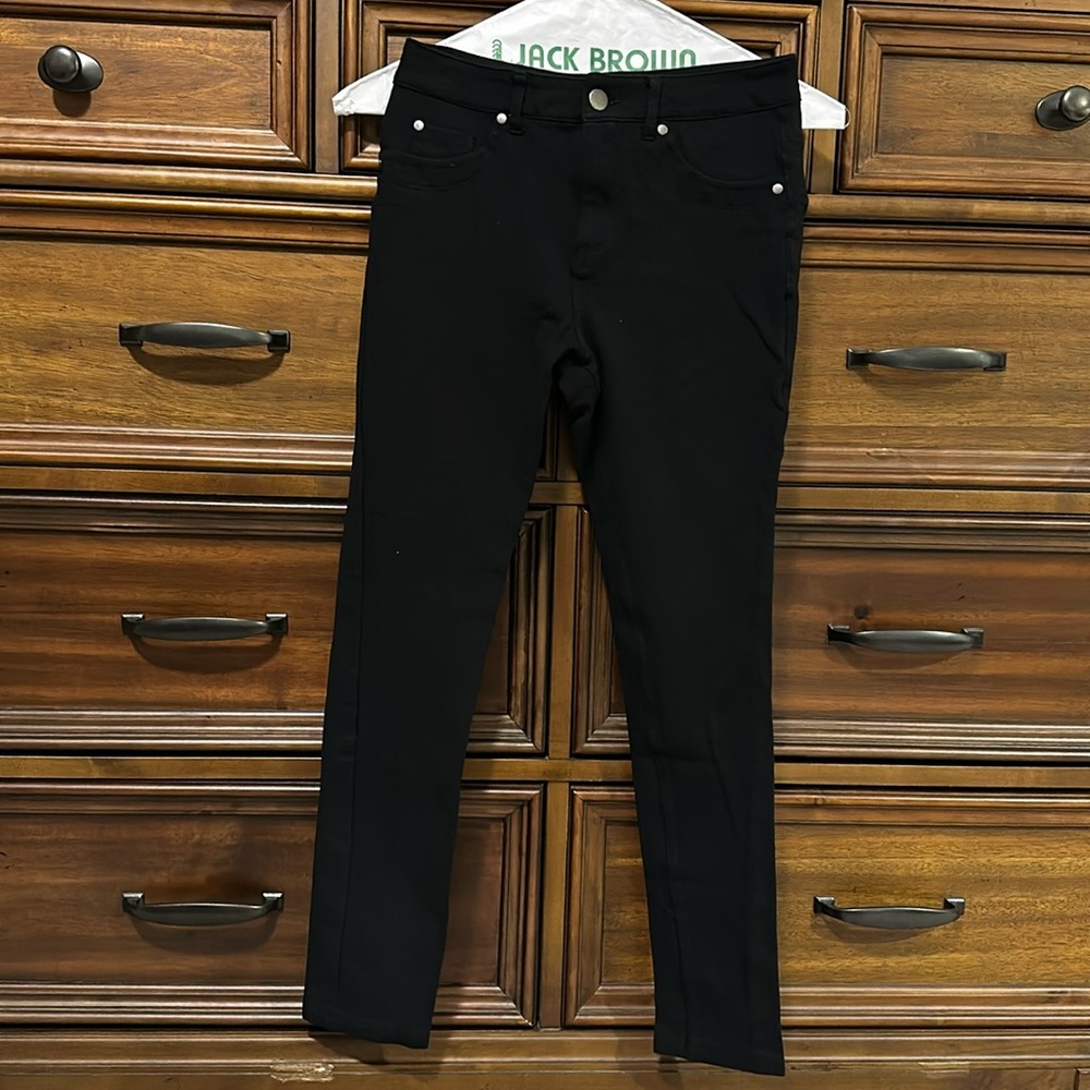 Black jeggings skinny leg